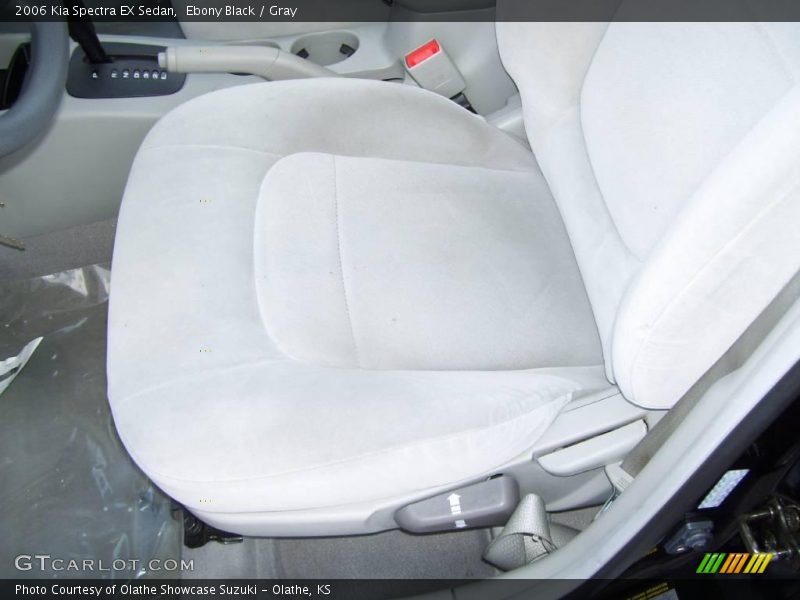 Ebony Black / Gray 2006 Kia Spectra EX Sedan