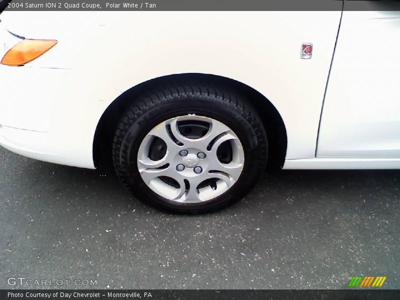 Polar White / Tan 2004 Saturn ION 2 Quad Coupe
