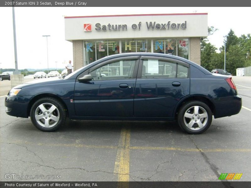 Deep Blue / Gray 2007 Saturn ION 3 Sedan