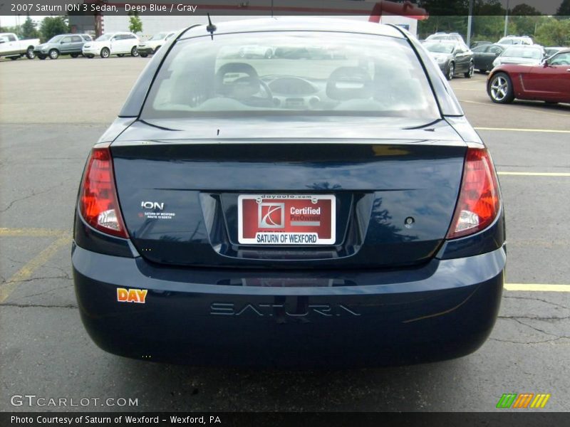 Deep Blue / Gray 2007 Saturn ION 3 Sedan