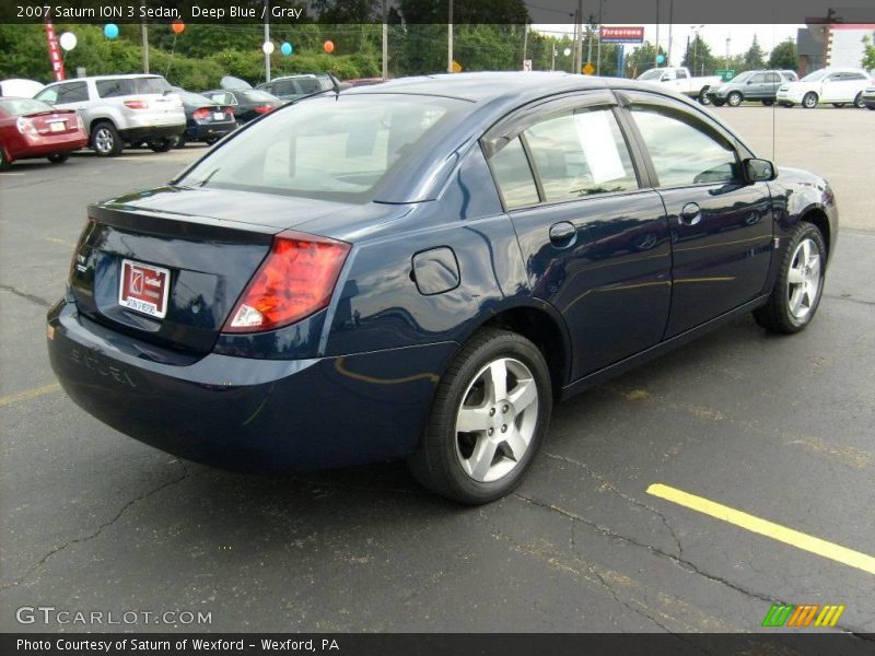 Deep Blue / Gray 2007 Saturn ION 3 Sedan