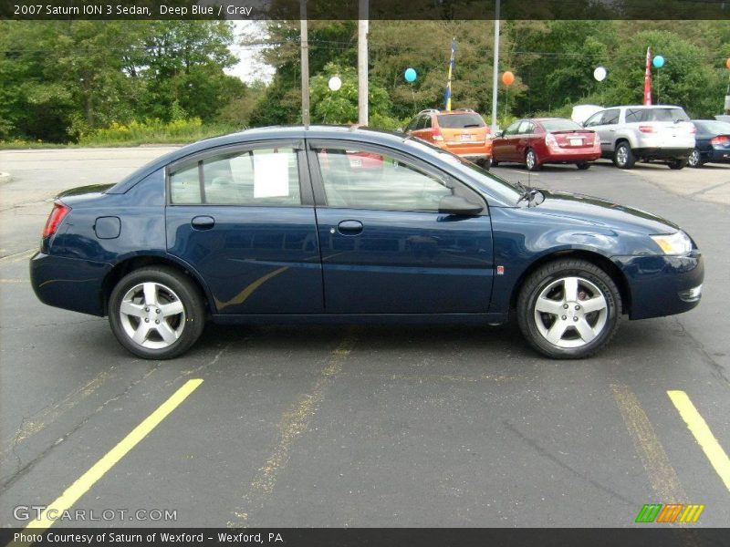 Deep Blue / Gray 2007 Saturn ION 3 Sedan