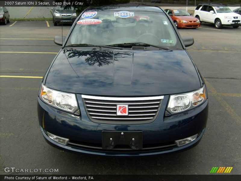 Deep Blue / Gray 2007 Saturn ION 3 Sedan