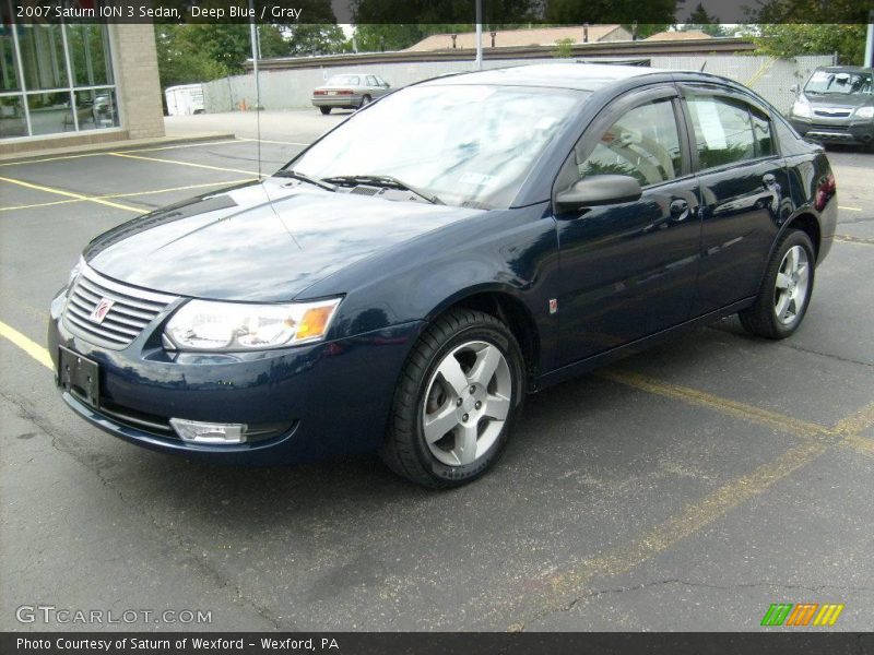 Deep Blue / Gray 2007 Saturn ION 3 Sedan