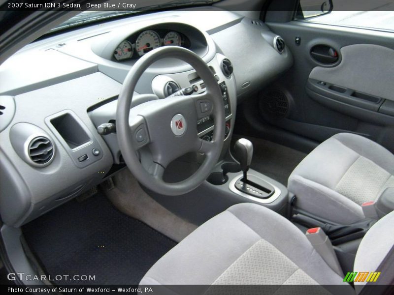 Deep Blue / Gray 2007 Saturn ION 3 Sedan