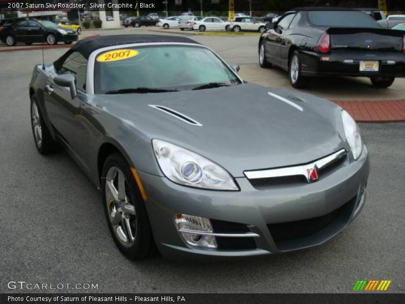 Silver Graphite / Black 2007 Saturn Sky Roadster