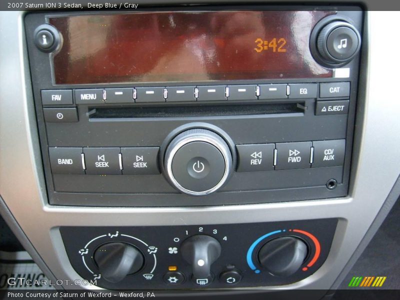 Deep Blue / Gray 2007 Saturn ION 3 Sedan