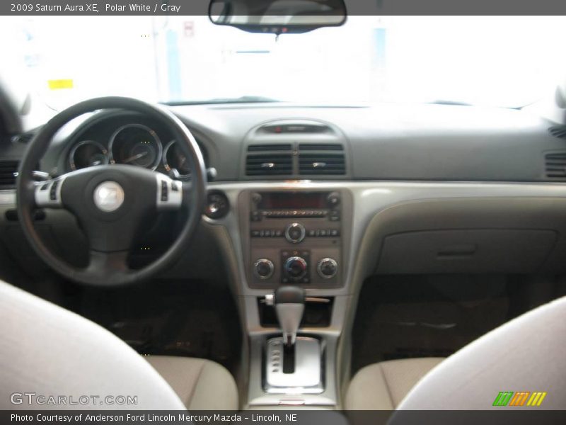 Polar White / Gray 2009 Saturn Aura XE