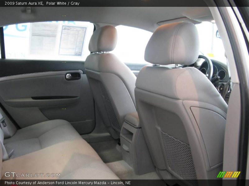 Polar White / Gray 2009 Saturn Aura XE