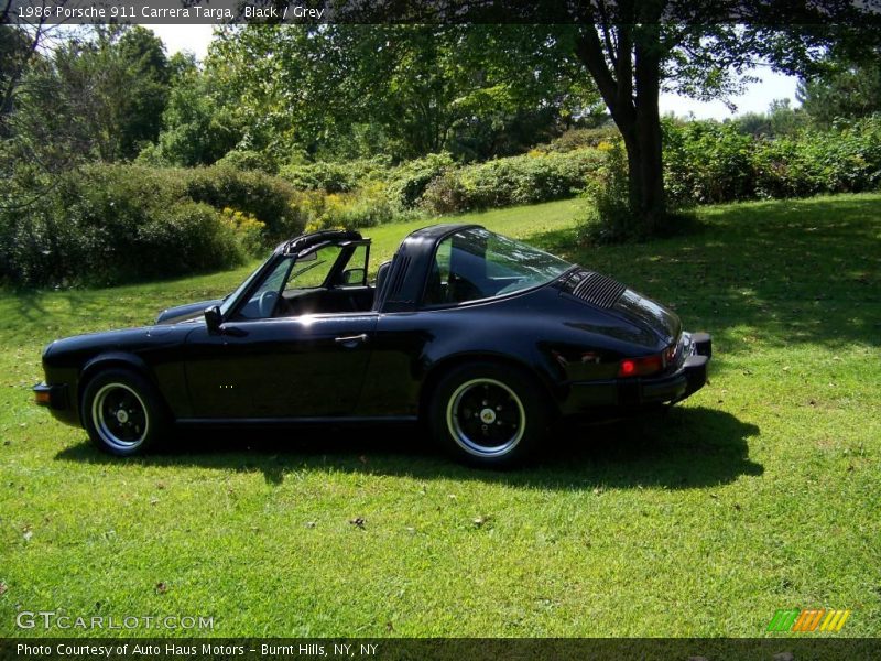 Black / Grey 1986 Porsche 911 Carrera Targa