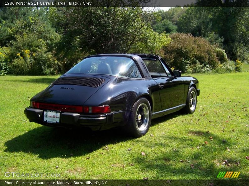Black / Grey 1986 Porsche 911 Carrera Targa