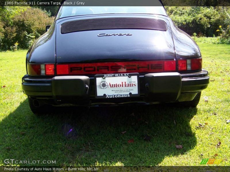 Black / Grey 1986 Porsche 911 Carrera Targa