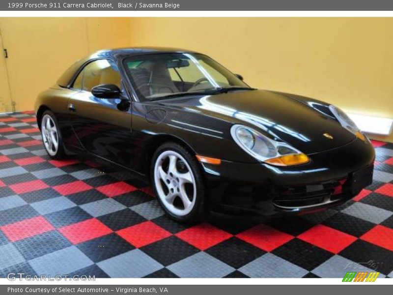 Black / Savanna Beige 1999 Porsche 911 Carrera Cabriolet