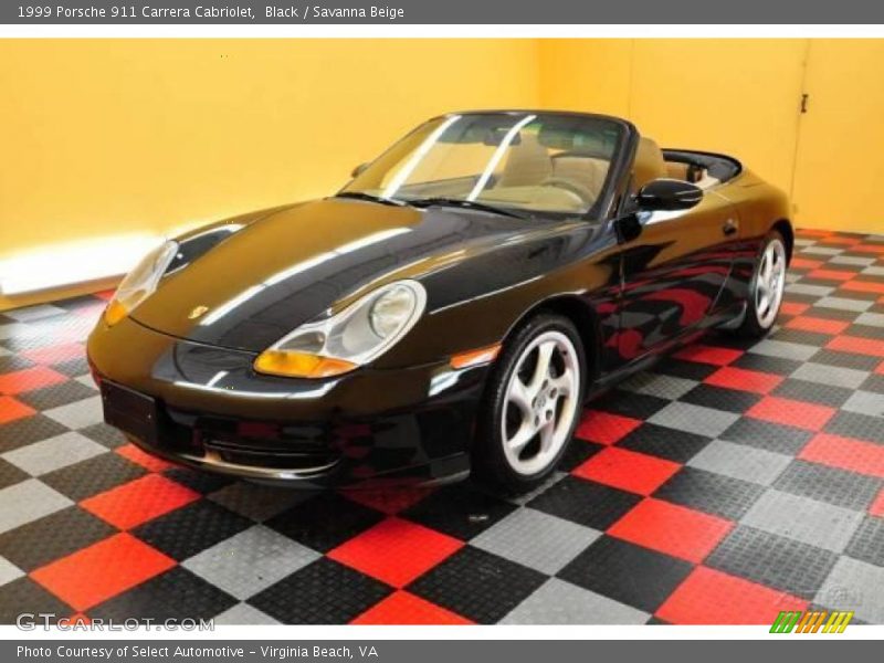 Black / Savanna Beige 1999 Porsche 911 Carrera Cabriolet