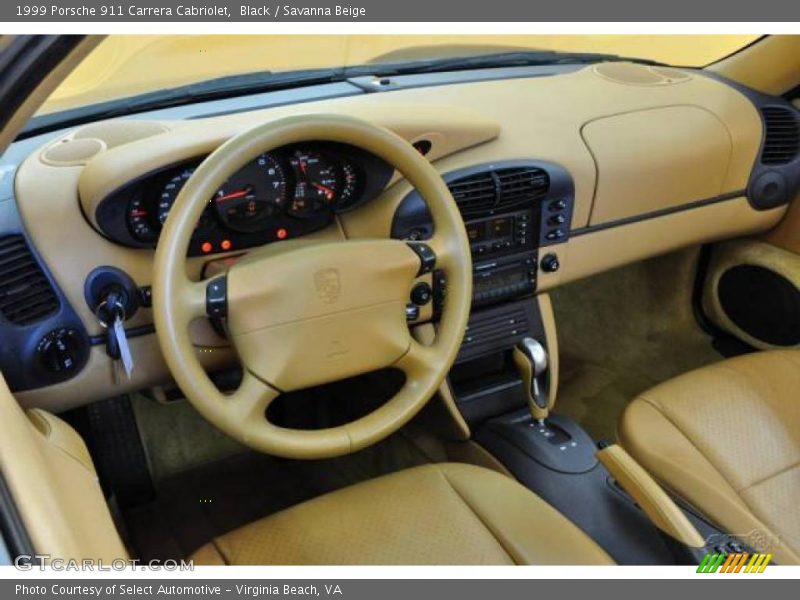 Black / Savanna Beige 1999 Porsche 911 Carrera Cabriolet