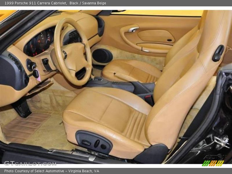 Black / Savanna Beige 1999 Porsche 911 Carrera Cabriolet