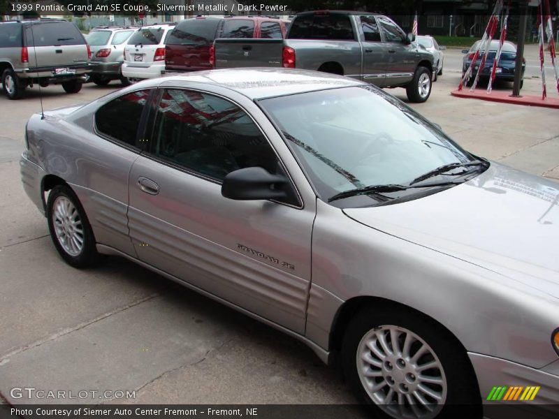 Silvermist Metallic / Dark Pewter 1999 Pontiac Grand Am SE Coupe