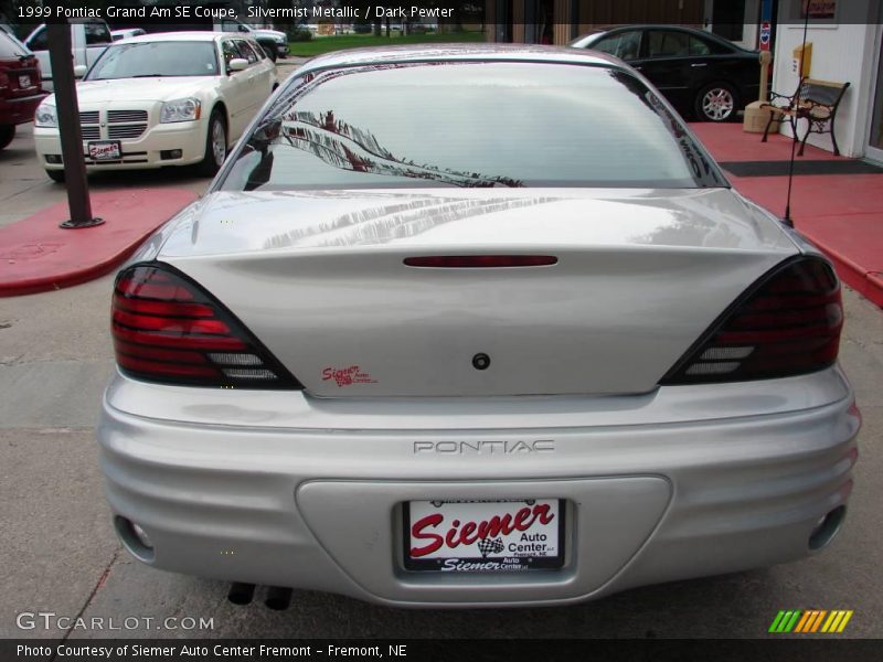Silvermist Metallic / Dark Pewter 1999 Pontiac Grand Am SE Coupe