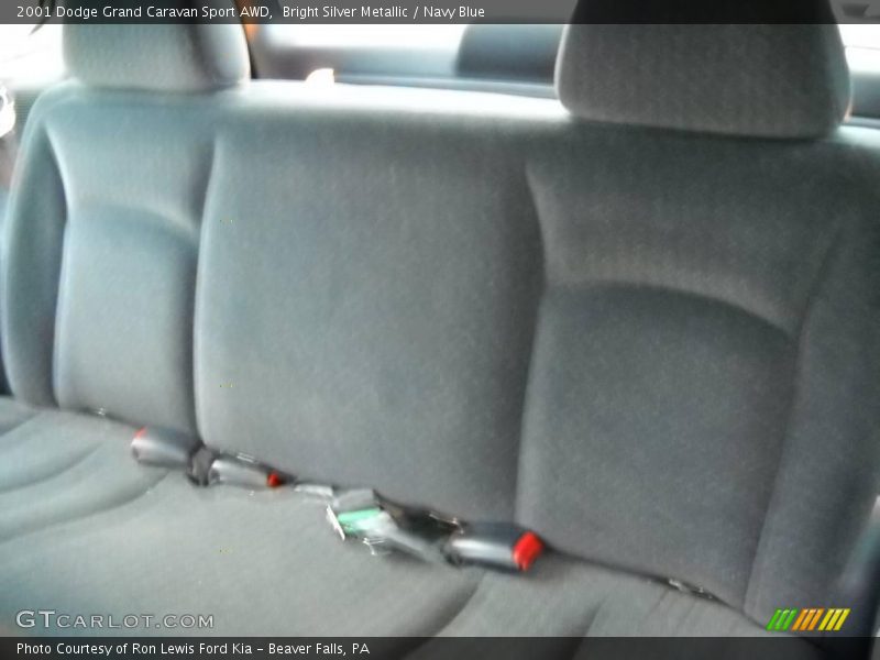 Bright Silver Metallic / Navy Blue 2001 Dodge Grand Caravan Sport AWD