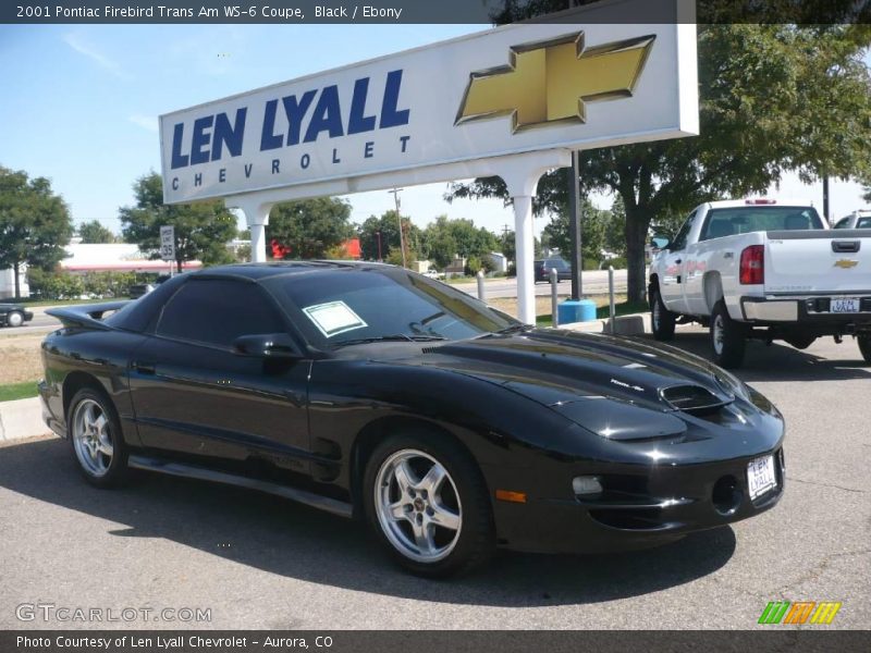 Black / Ebony 2001 Pontiac Firebird Trans Am WS-6 Coupe