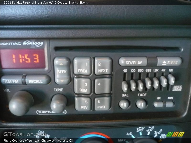 Black / Ebony 2001 Pontiac Firebird Trans Am WS-6 Coupe