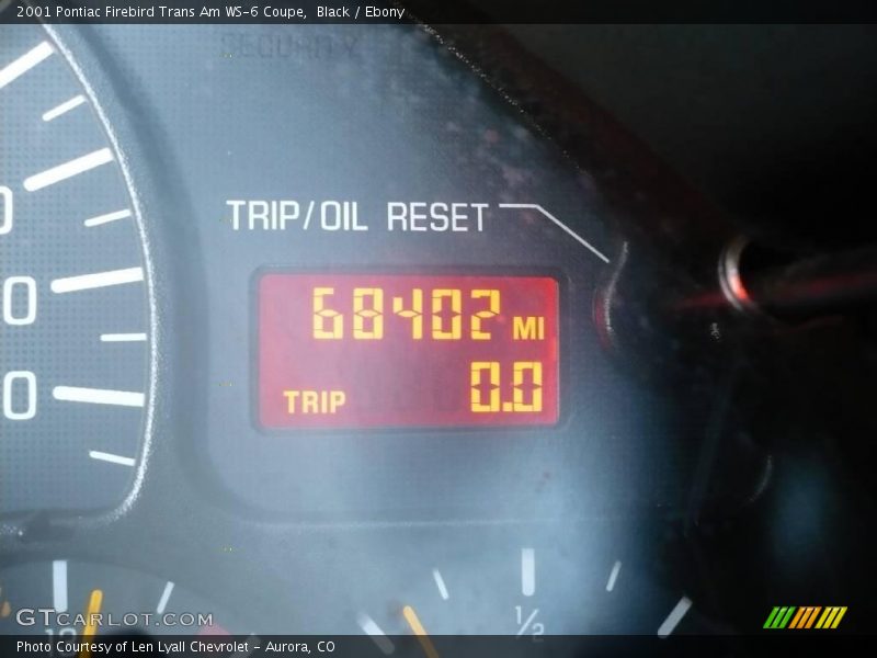 Black / Ebony 2001 Pontiac Firebird Trans Am WS-6 Coupe
