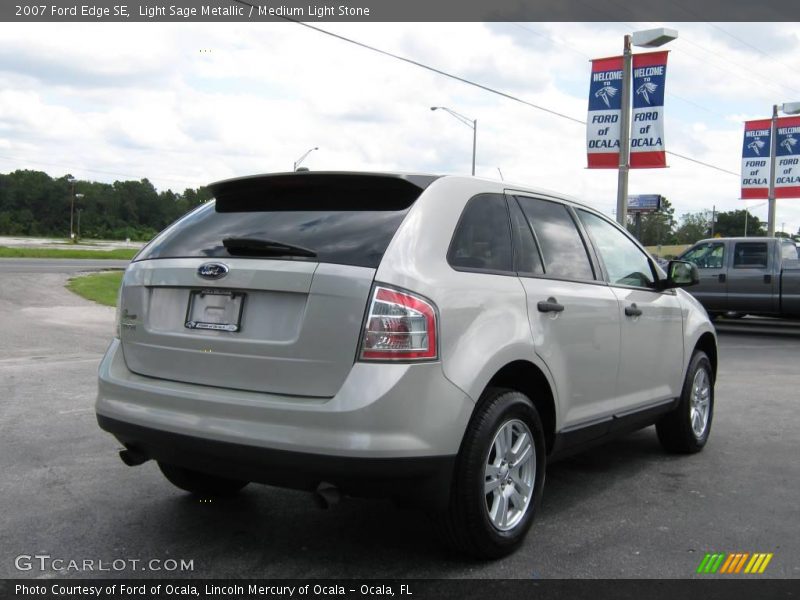 Light Sage Metallic / Medium Light Stone 2007 Ford Edge SE