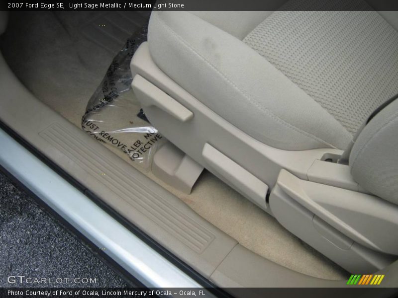 Light Sage Metallic / Medium Light Stone 2007 Ford Edge SE