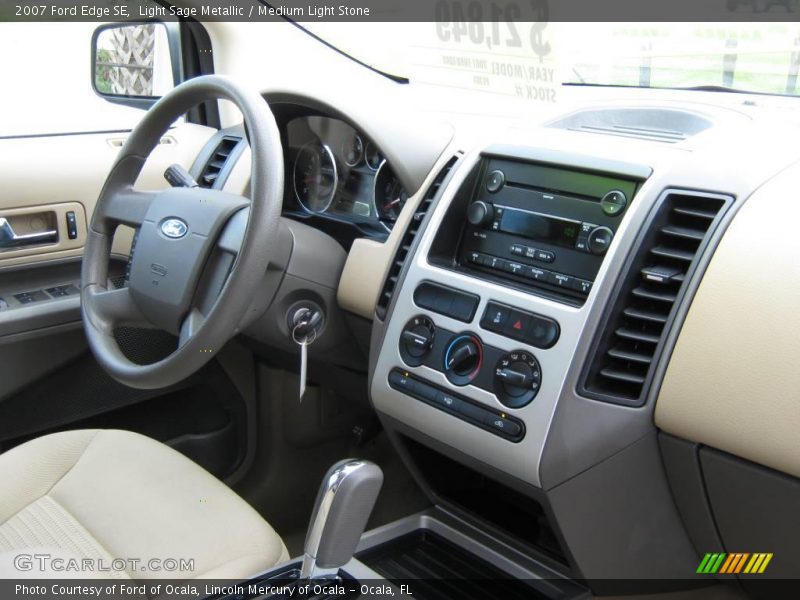Light Sage Metallic / Medium Light Stone 2007 Ford Edge SE
