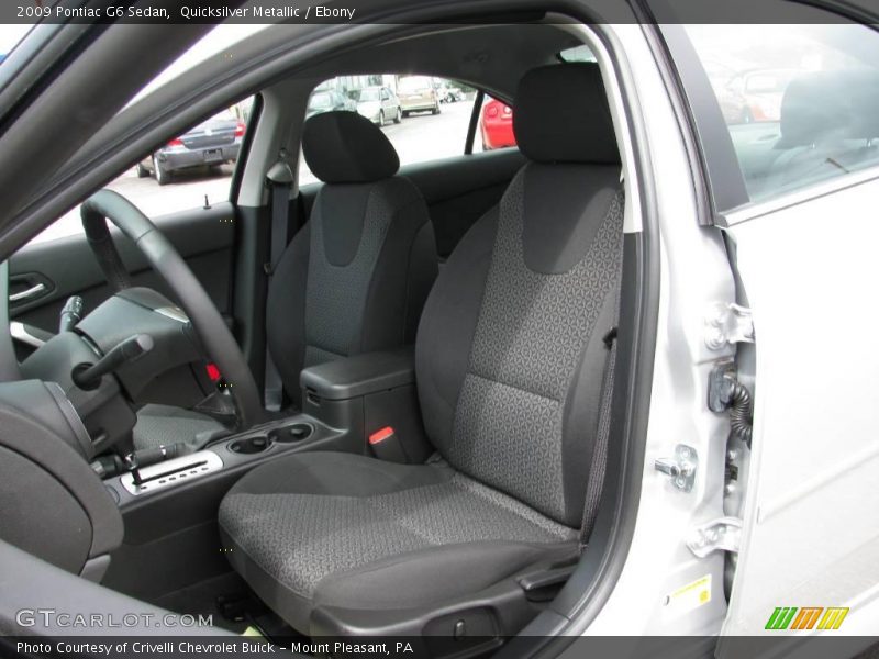 Quicksilver Metallic / Ebony 2009 Pontiac G6 Sedan