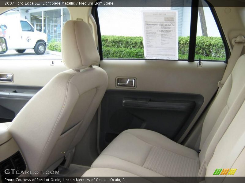 Light Sage Metallic / Medium Light Stone 2007 Ford Edge SE