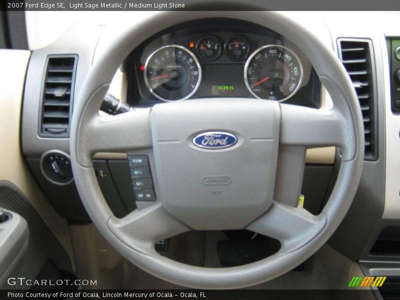 Light Sage Metallic / Medium Light Stone 2007 Ford Edge SE