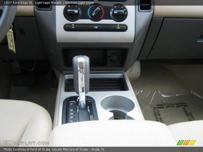 Light Sage Metallic / Medium Light Stone 2007 Ford Edge SE