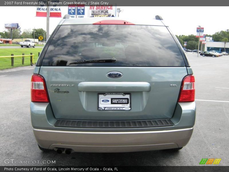 Titanium Green Metallic / Shale Grey 2007 Ford Freestyle SEL