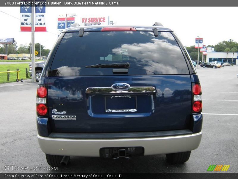 Dark Blue Pearl Metallic / Camel 2008 Ford Explorer Eddie Bauer