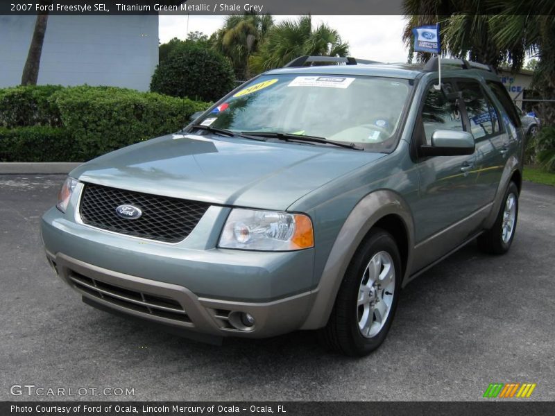 Titanium Green Metallic / Shale Grey 2007 Ford Freestyle SEL