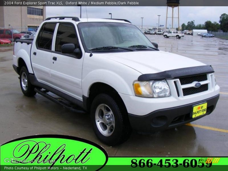 Oxford White / Medium Pebble/Dark Pebble 2004 Ford Explorer Sport Trac XLS