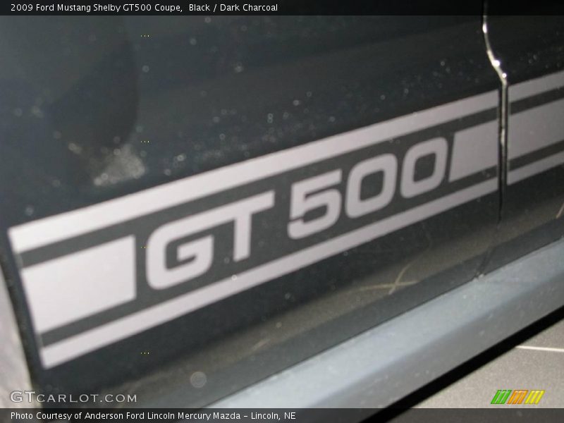 Black / Dark Charcoal 2009 Ford Mustang Shelby GT500 Coupe