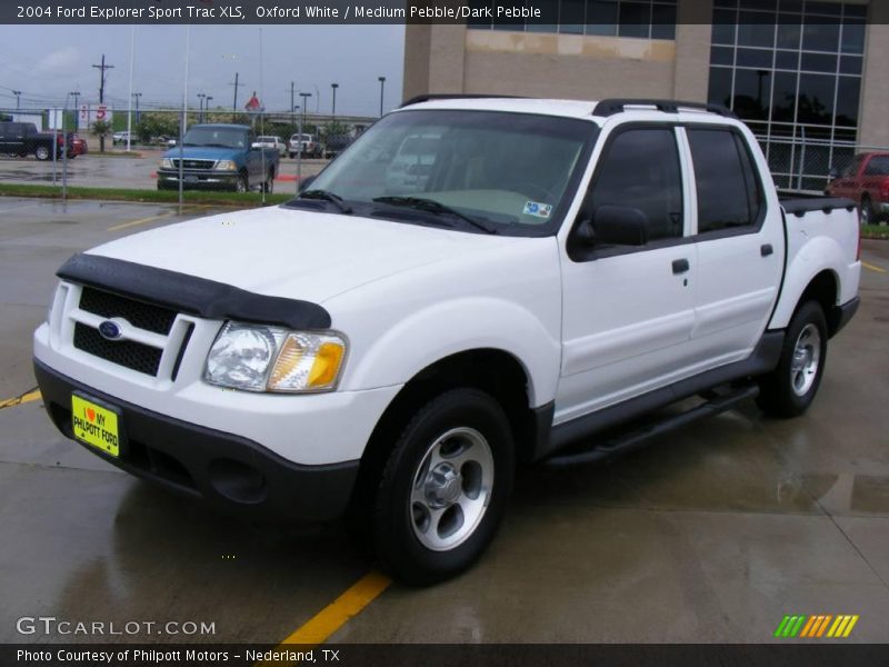 Oxford White / Medium Pebble/Dark Pebble 2004 Ford Explorer Sport Trac XLS