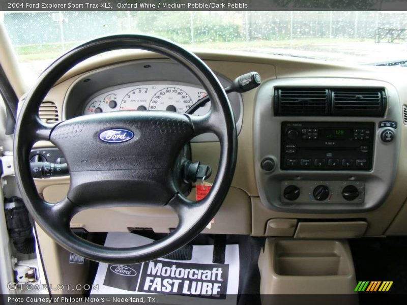Oxford White / Medium Pebble/Dark Pebble 2004 Ford Explorer Sport Trac XLS