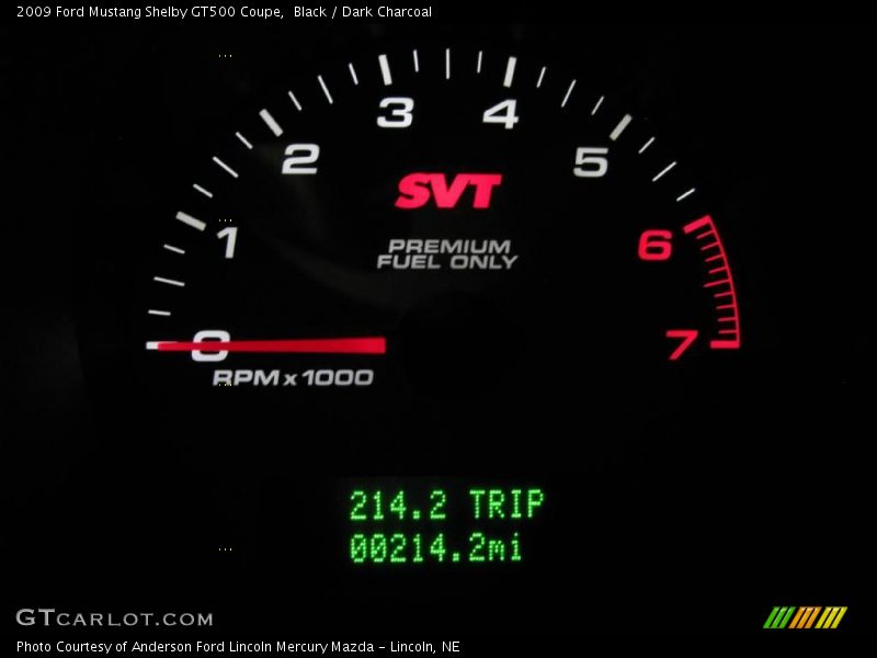 Black / Dark Charcoal 2009 Ford Mustang Shelby GT500 Coupe