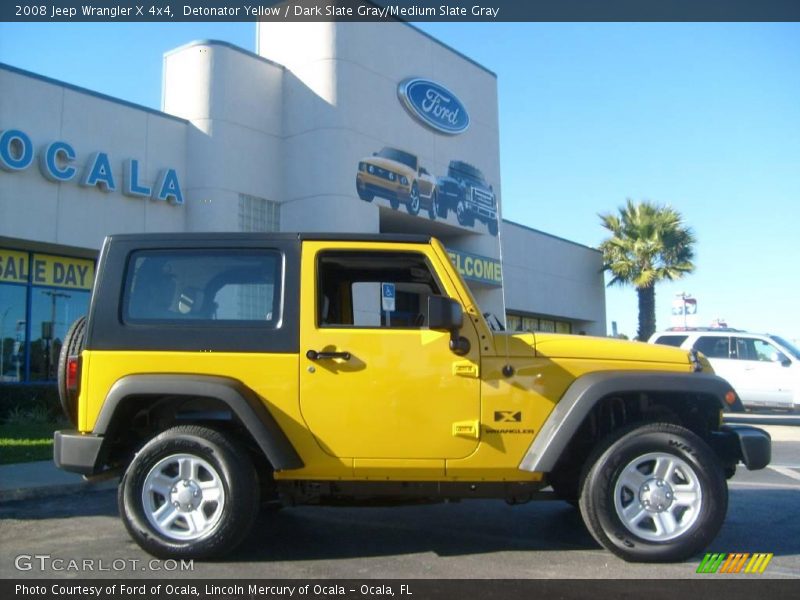 Detonator Yellow / Dark Slate Gray/Medium Slate Gray 2008 Jeep Wrangler X 4x4
