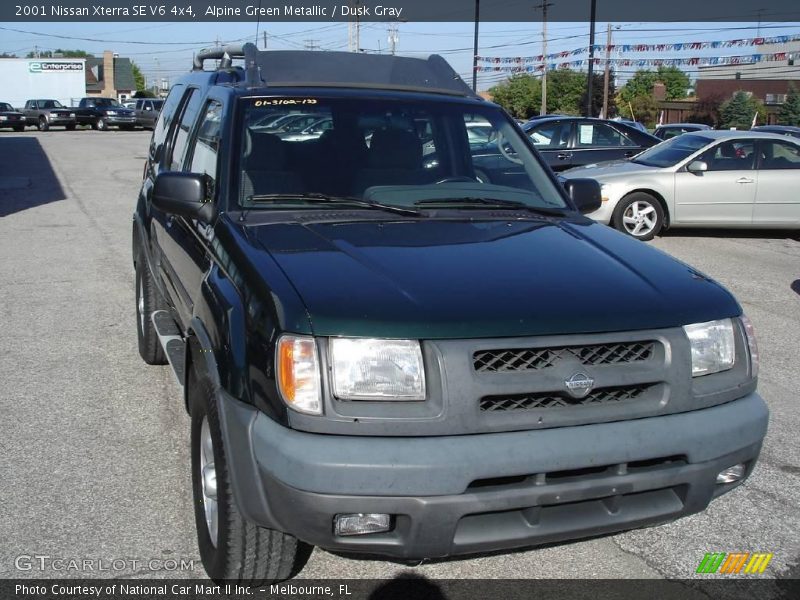 Alpine Green Metallic / Dusk Gray 2001 Nissan Xterra SE V6 4x4