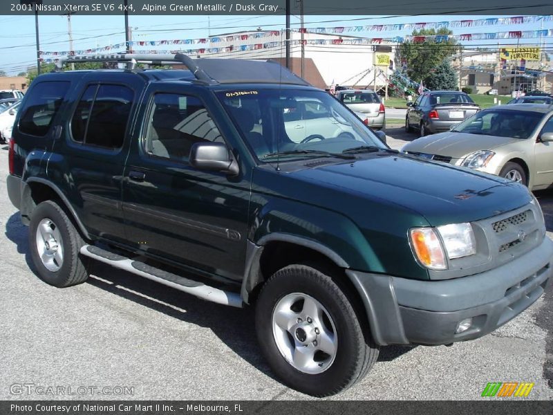 Alpine Green Metallic / Dusk Gray 2001 Nissan Xterra SE V6 4x4