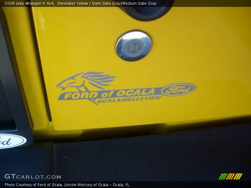 Detonator Yellow / Dark Slate Gray/Medium Slate Gray 2008 Jeep Wrangler X 4x4