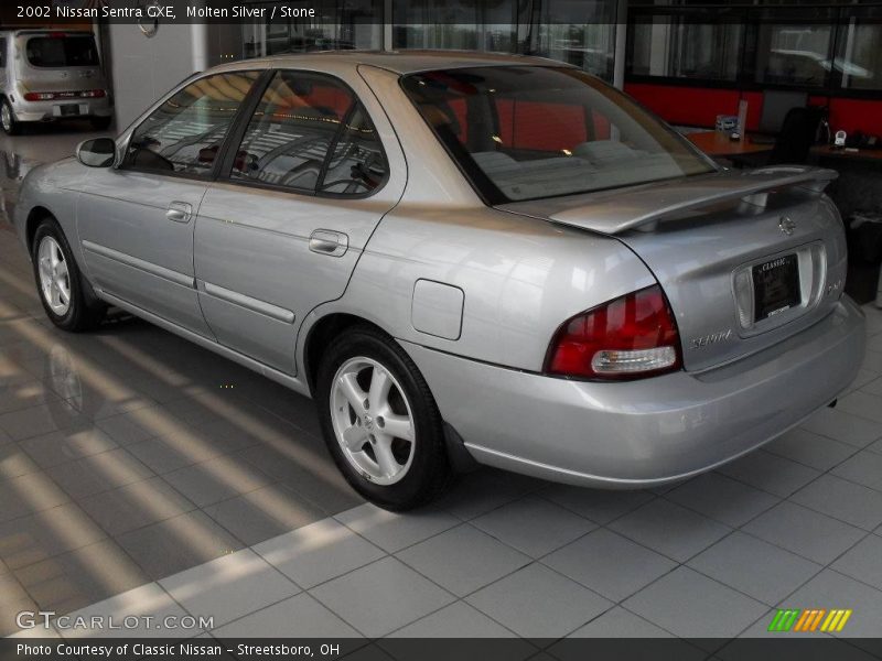 Molten Silver / Stone 2002 Nissan Sentra GXE