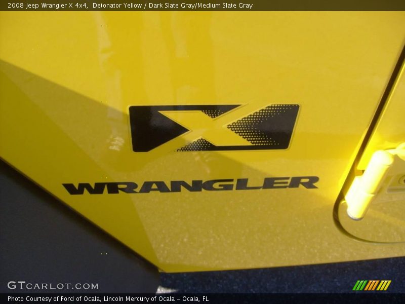 Detonator Yellow / Dark Slate Gray/Medium Slate Gray 2008 Jeep Wrangler X 4x4