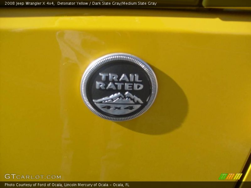 Detonator Yellow / Dark Slate Gray/Medium Slate Gray 2008 Jeep Wrangler X 4x4