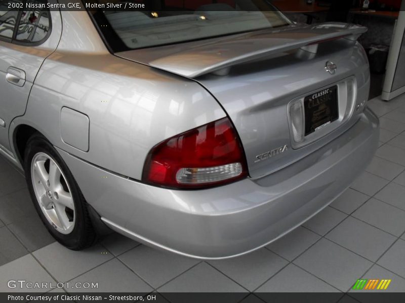 Molten Silver / Stone 2002 Nissan Sentra GXE