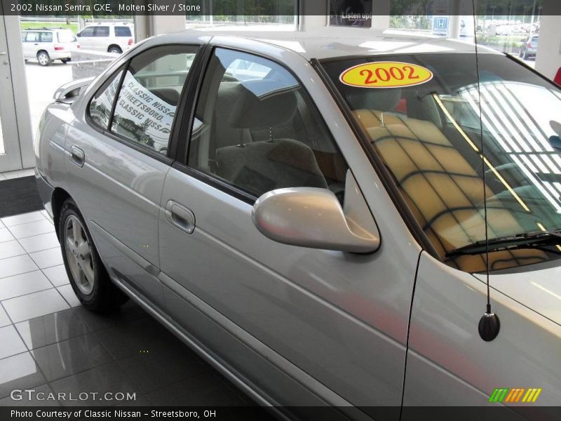 Molten Silver / Stone 2002 Nissan Sentra GXE